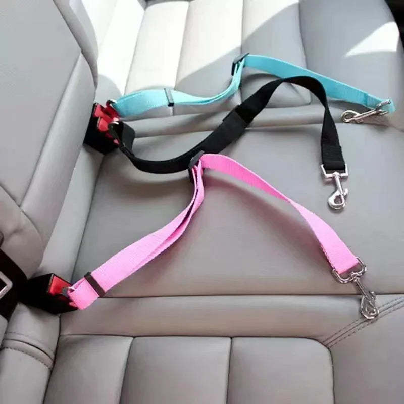Dog Seat Belt for Car - Adjustable Pet Safety Belt Leash