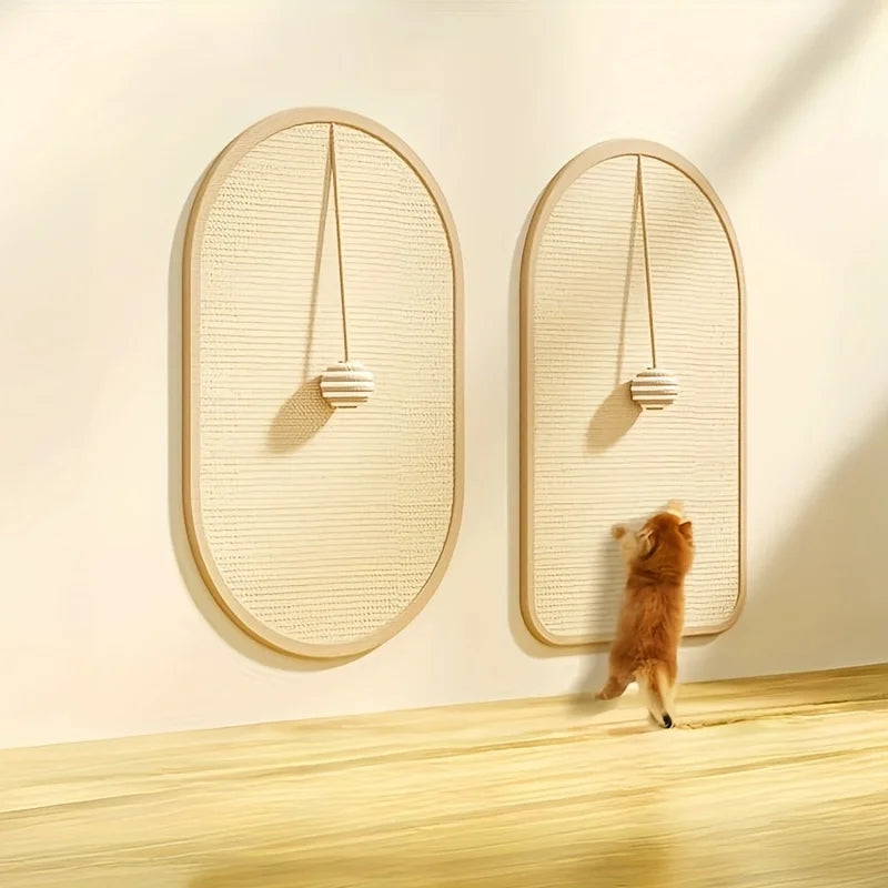 Wall Mounted Cat Scratcher - 3 in 1 Sisal Scratching Pad