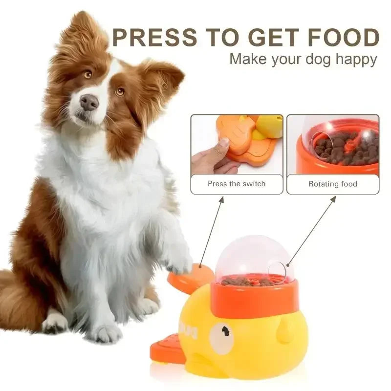 Duck Dog Puzzle Feeder - Interactive Slow Feeder Dog Toy