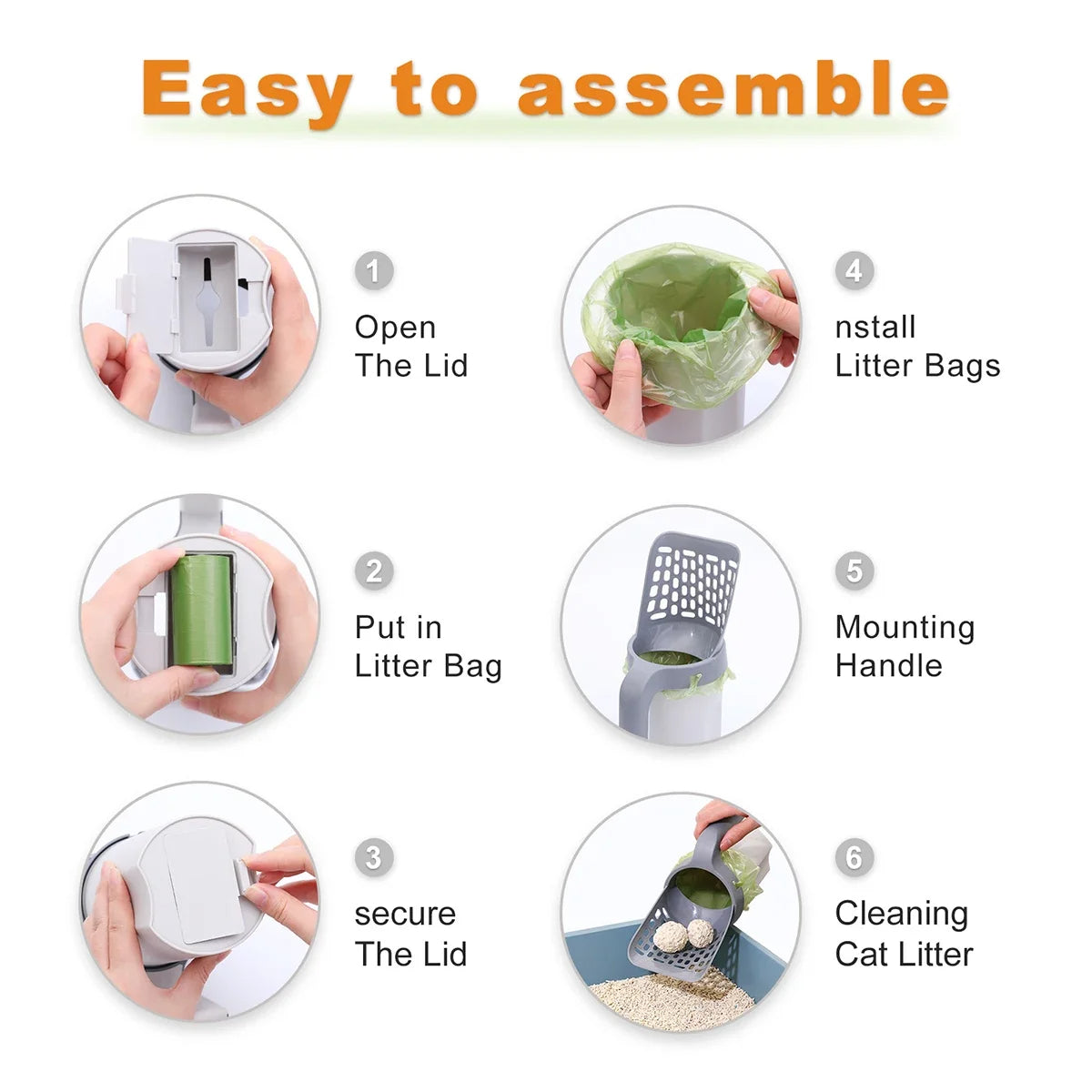 Cat Litter Scoop - All in One Litter Sifter Scooper