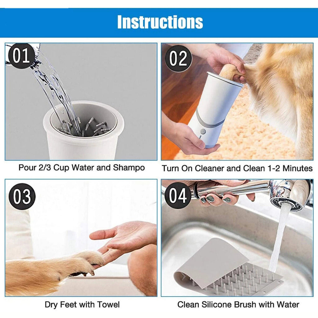 Dog Paw Cleaner - Automatic Paw Washer for Dogs & Cats