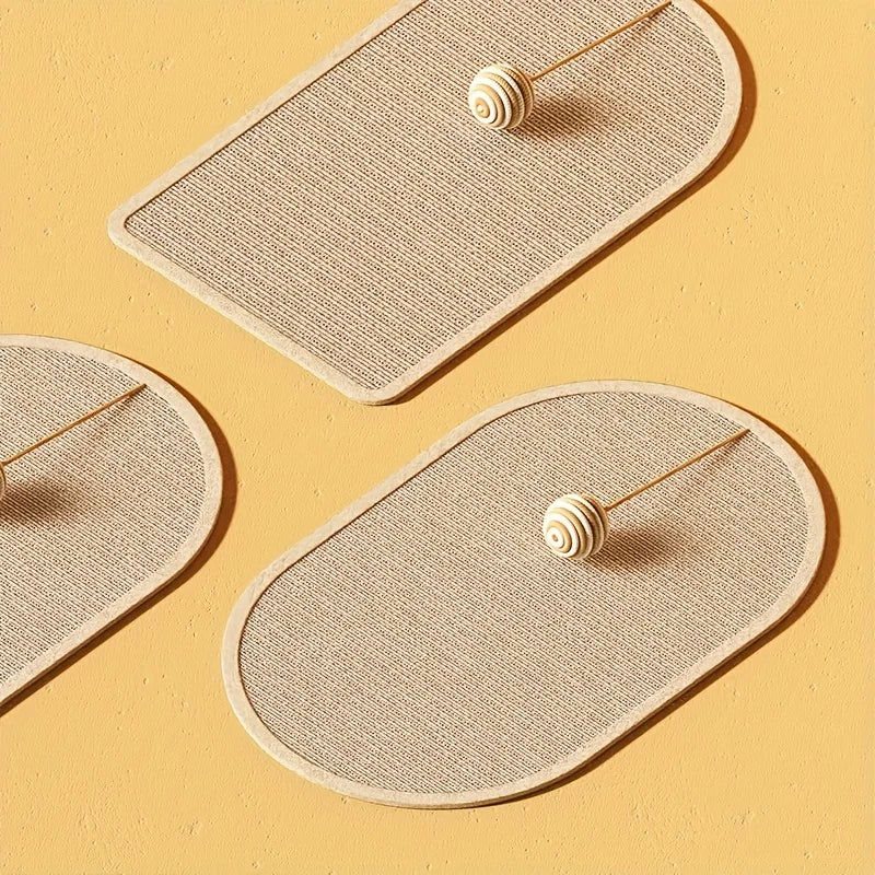 Wall Mounted Cat Scratcher - 3 in 1 Sisal Scratching Pad
