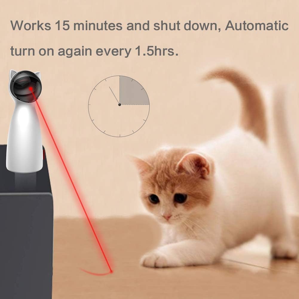 Cat Laser Toy - Interactive Laser Pointer for Indoor Cats