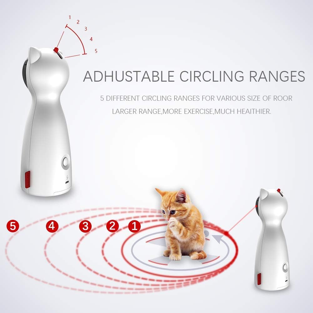 Cat Laser Toy - Interactive Laser Pointer for Indoor Cats