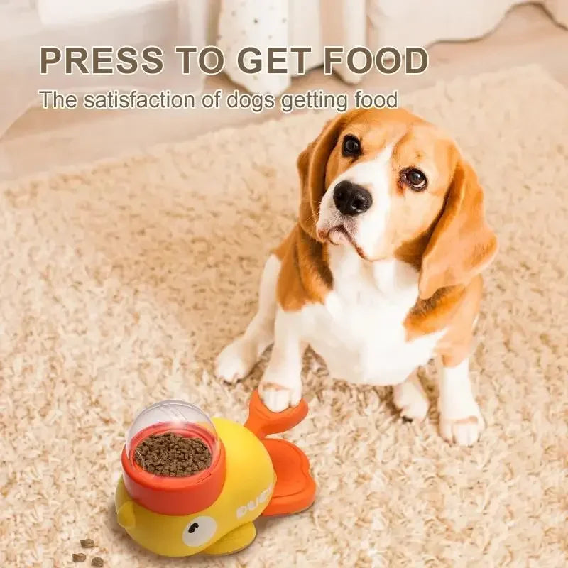 Duck Dog Puzzle Feeder - Interactive Slow Feeder Dog Toy