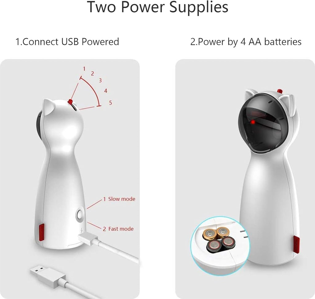 Cat Laser Toy - Interactive Laser Pointer for Indoor Cats