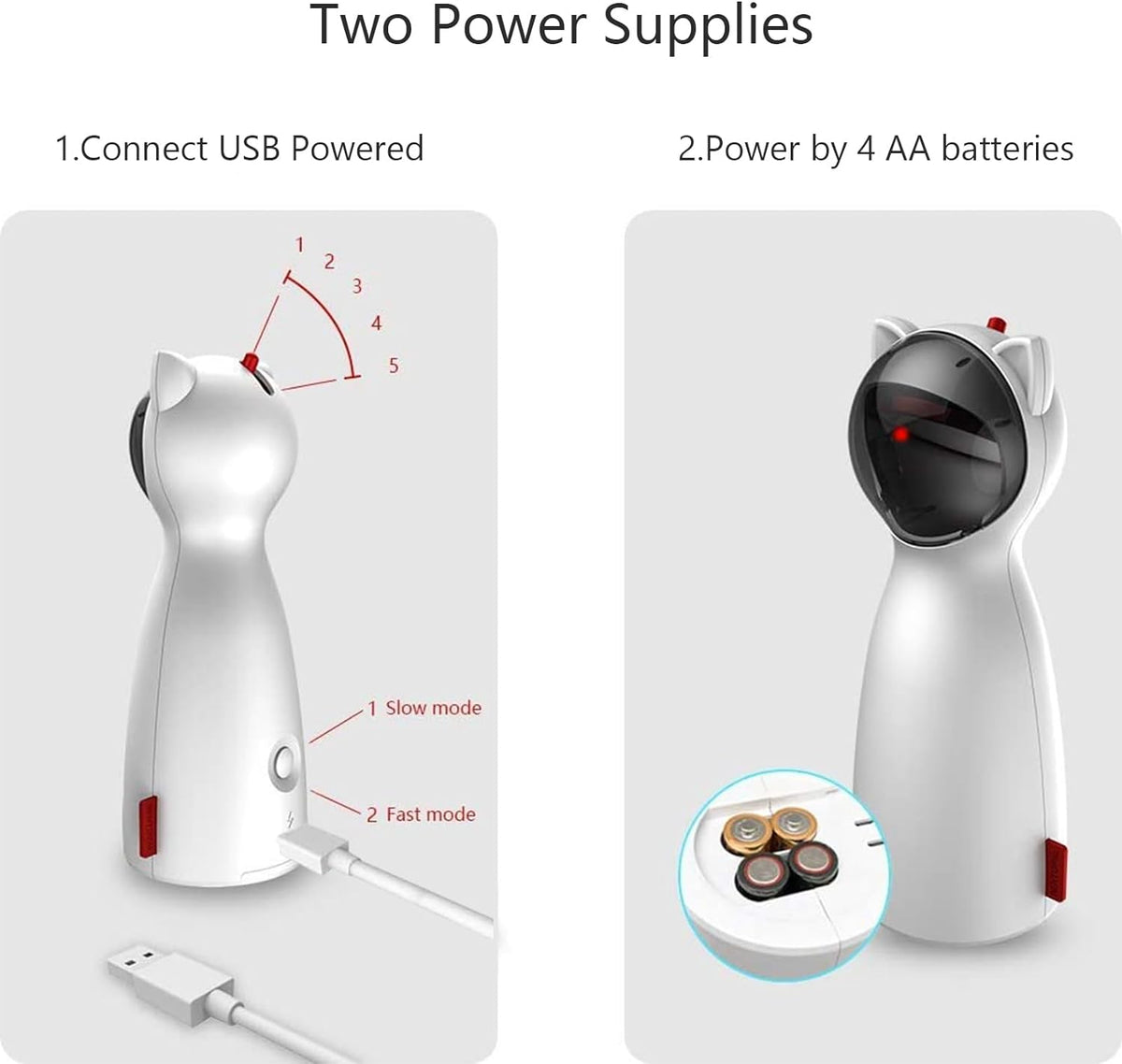 Cat Laser Toy - Interactive Laser Pointer for Indoor Cats