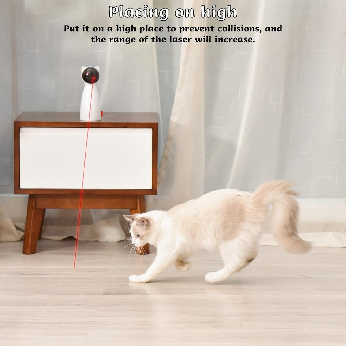 Cat Laser Toy - Interactive Laser Pointer for Indoor Cats