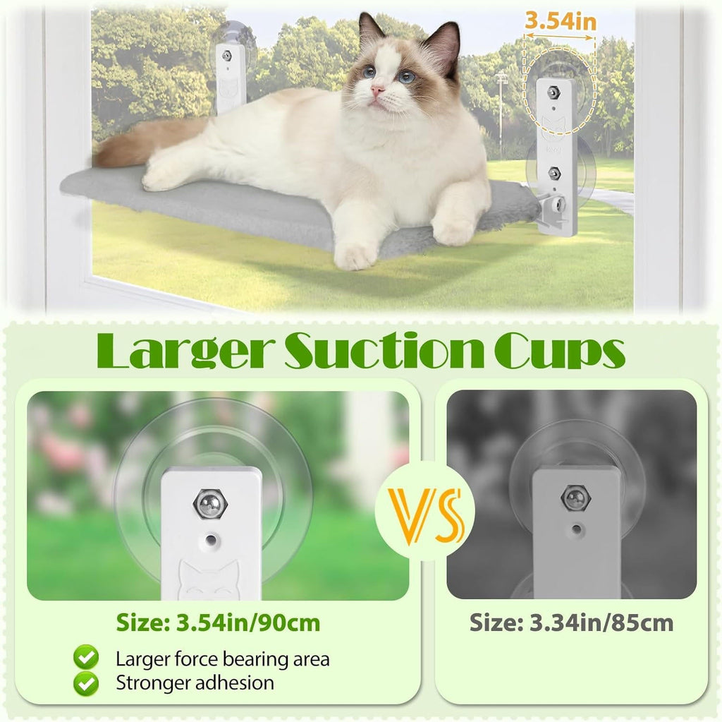 Cat Window Hammock - Window Mounted Cat Bed Perch