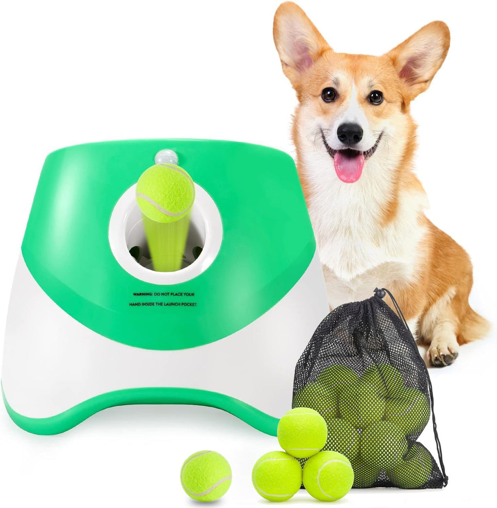 Automatic Ball Launcher for Dogs - 3 Distance Ball Thrower