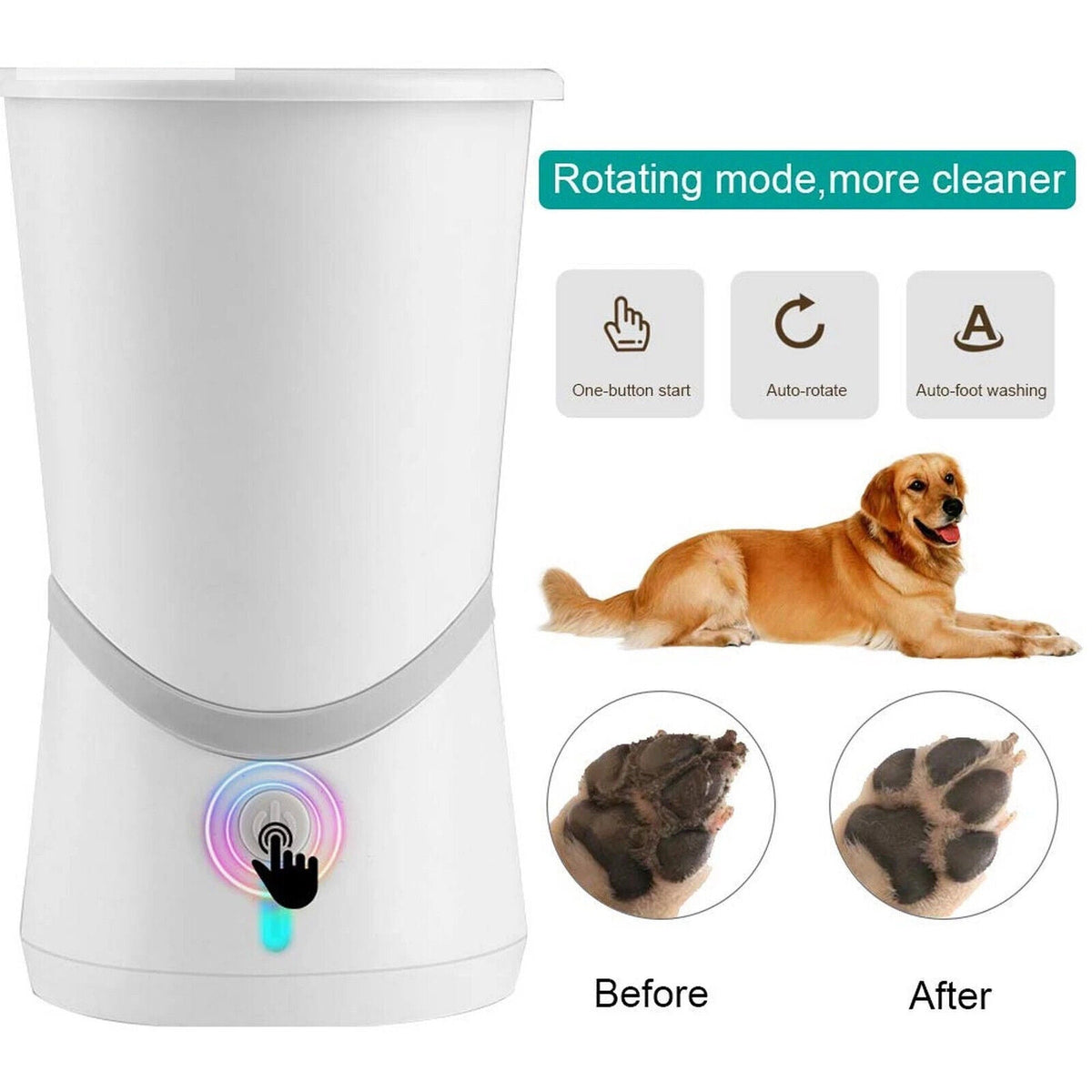 Dog Paw Cleaner - Automatic Paw Washer for Dogs & Cats