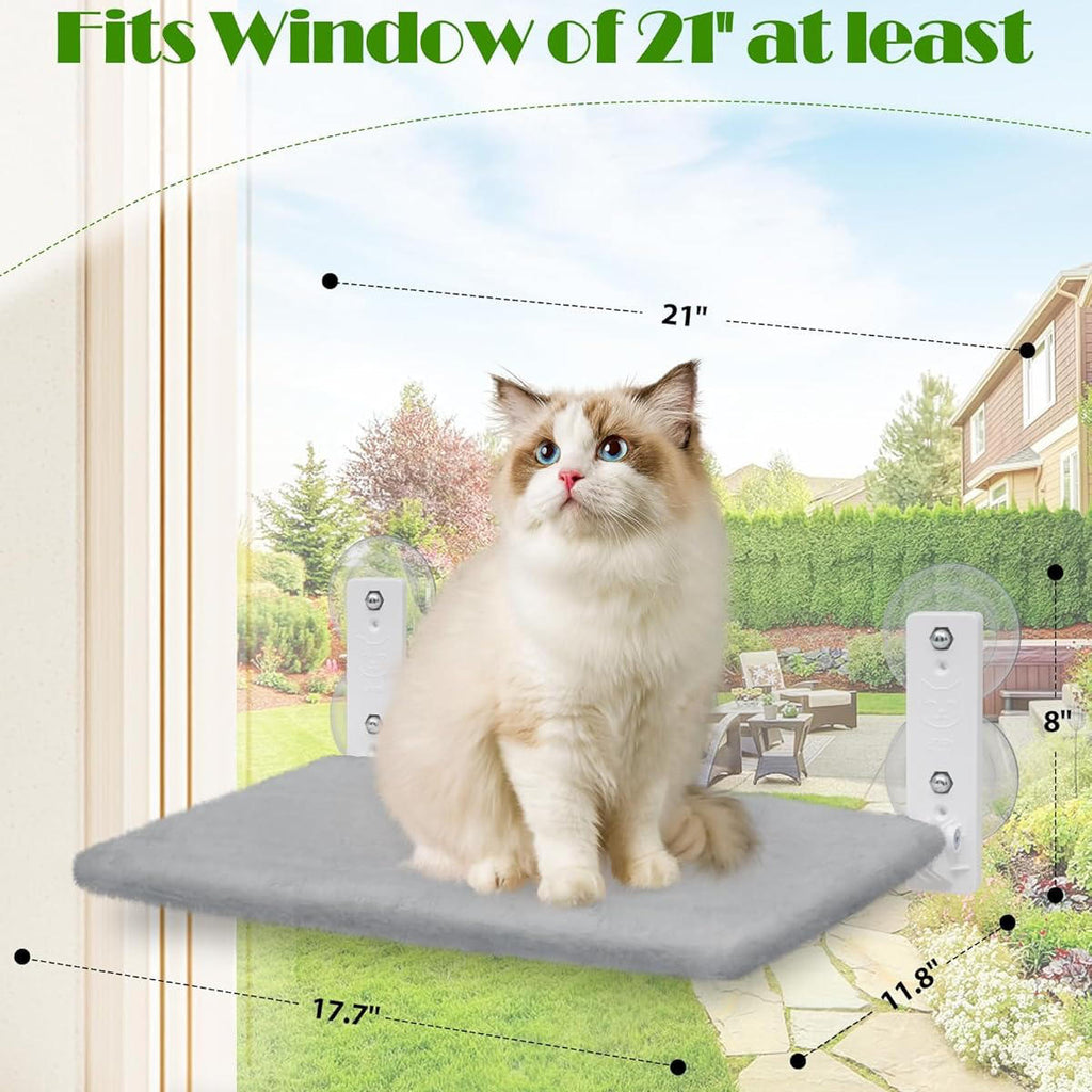 Cat Window Hammock - Window Mounted Cat Bed Perch