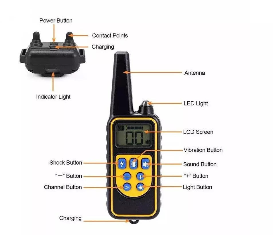 Dog Training Collar with Remote - 2600ft Waterproof