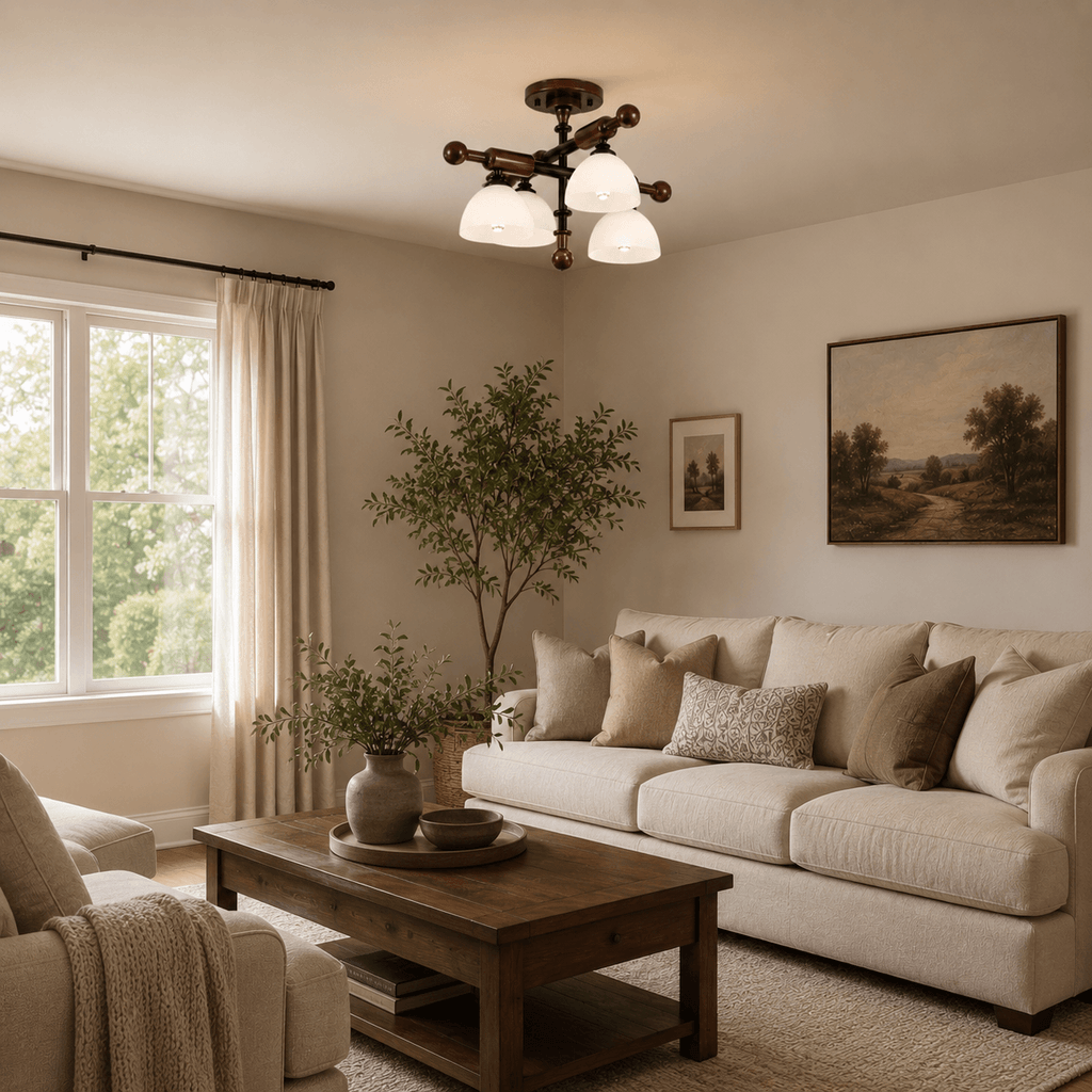 Brenlo Semi Flush Mount Light