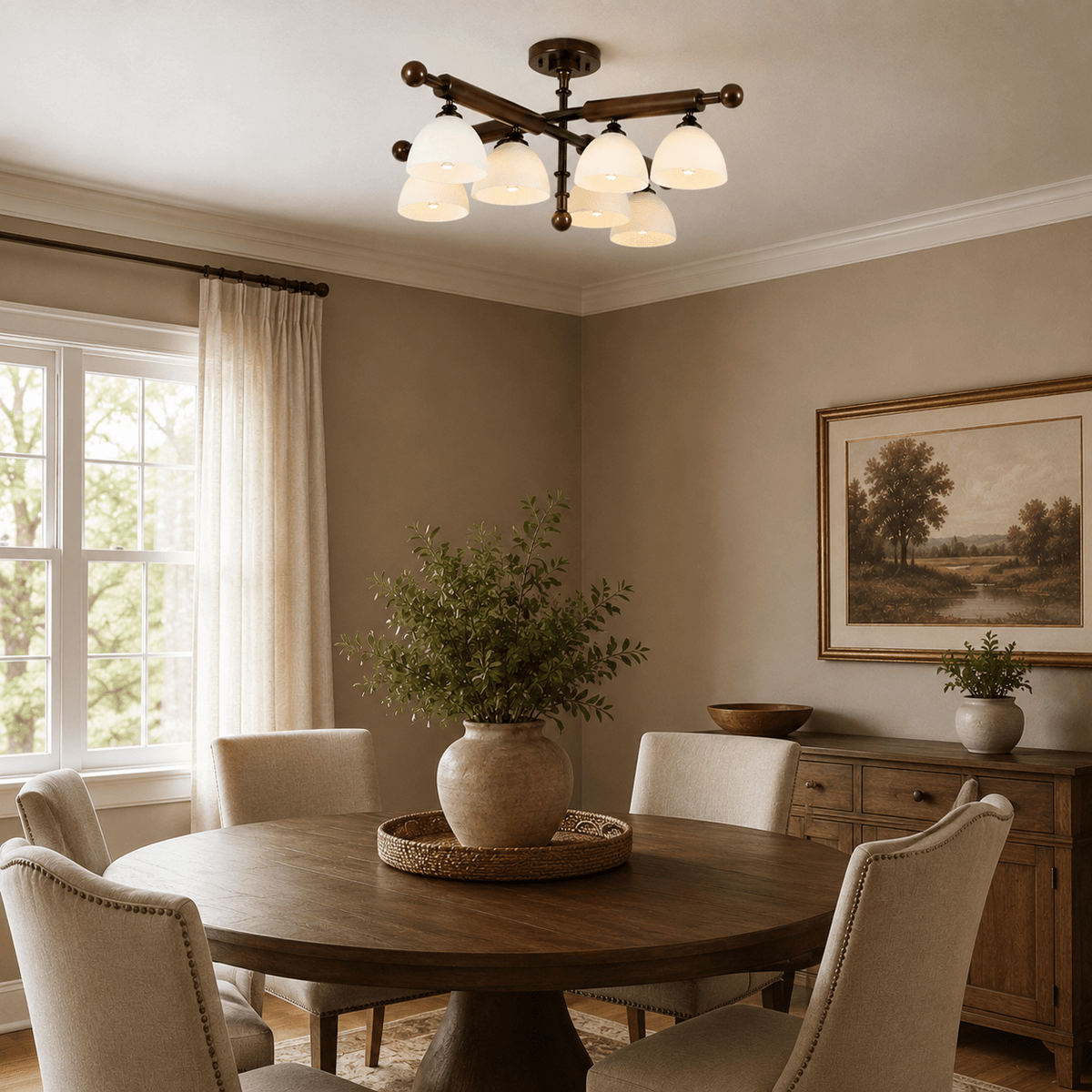 Brenlo Semi Flush Mount Light