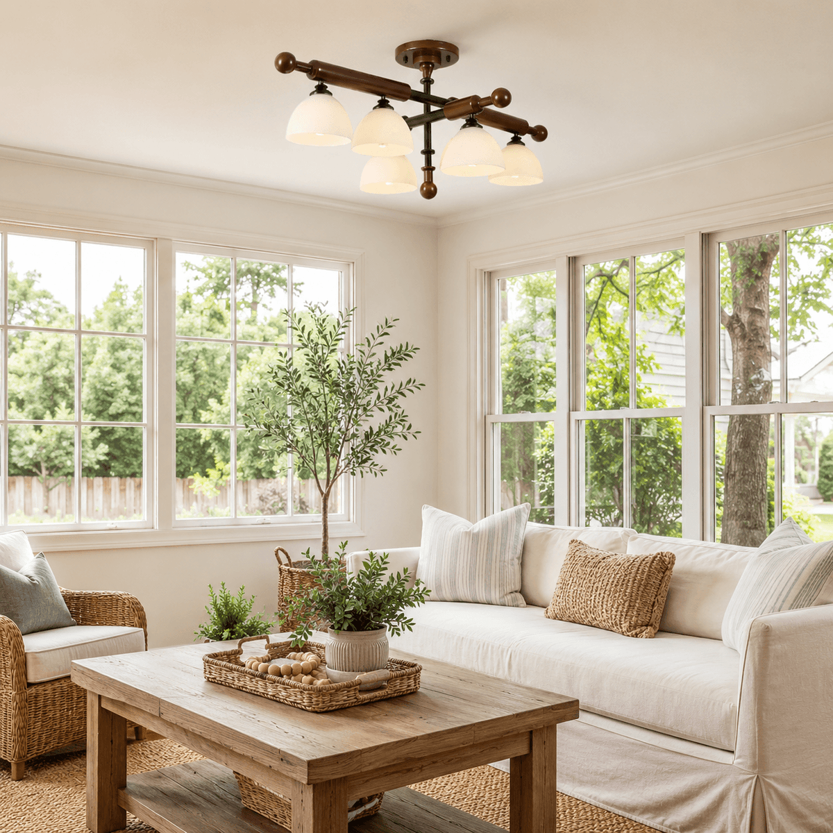 Brenlo Semi Flush Mount Light