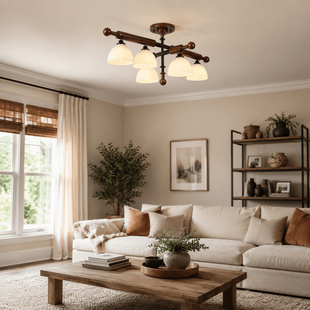 Brenlo Semi Flush Mount Light