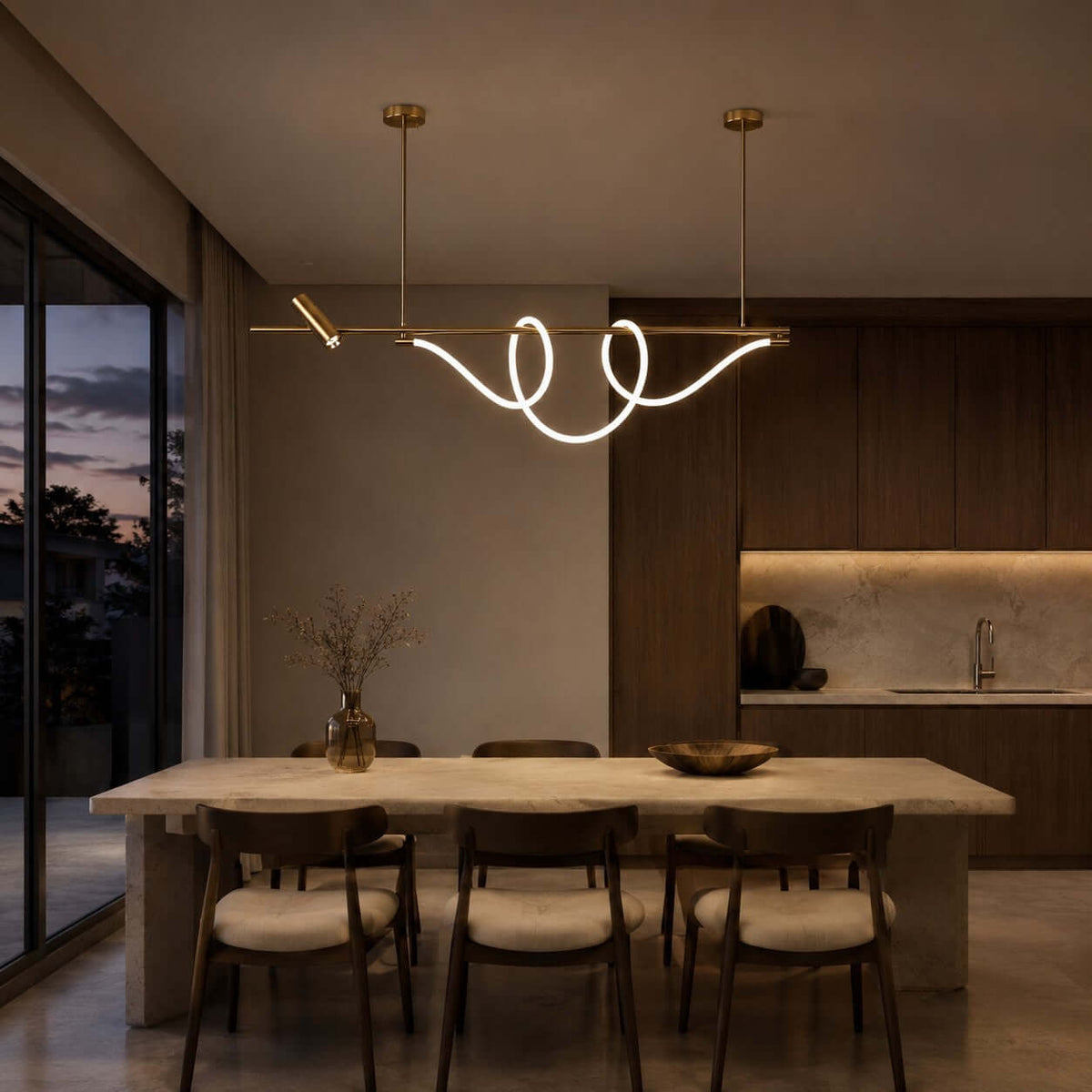 Brisa Linear Chandelier Style A
