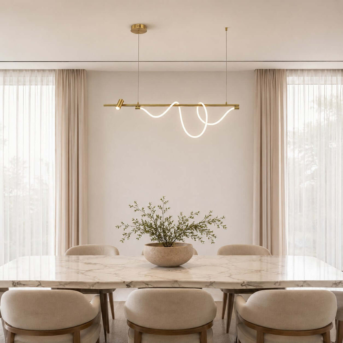 Brisa Linear Chandelier Style B