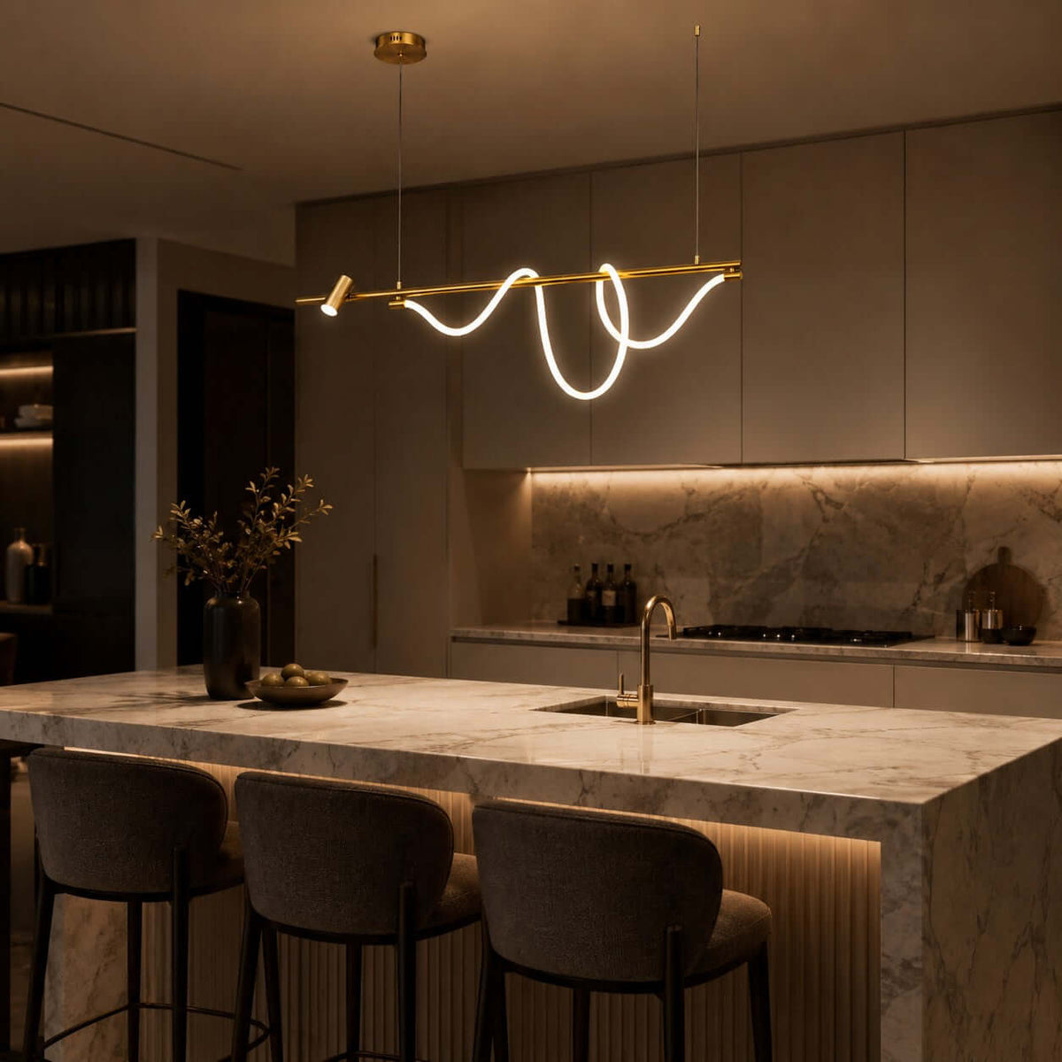 Brisa Linear Chandelier Style B