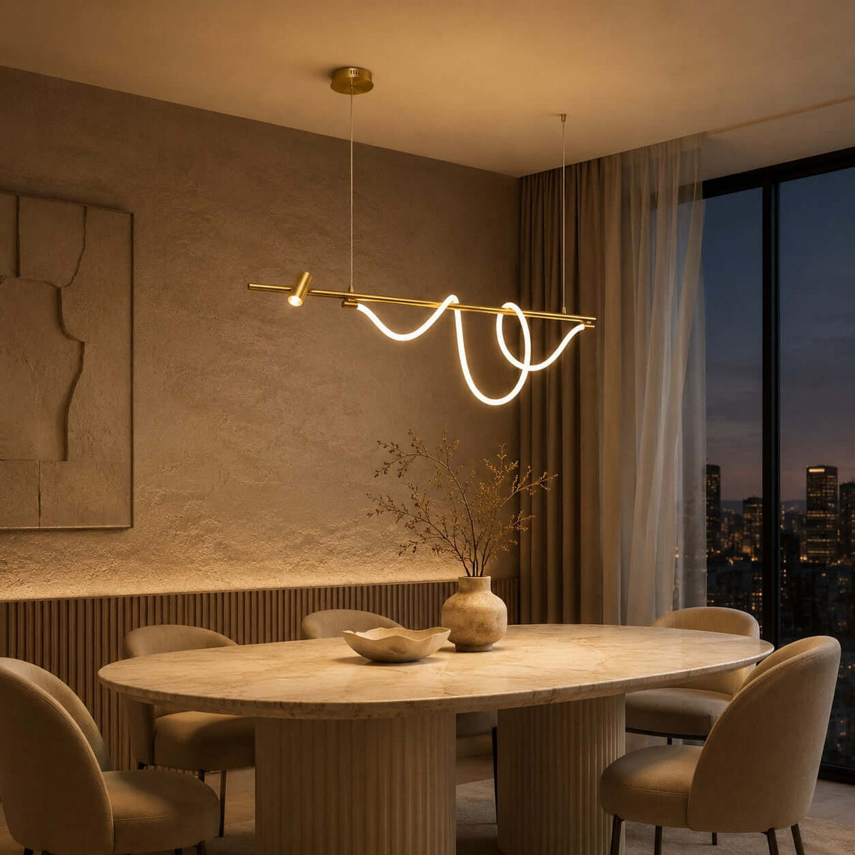 Brisa Linear Chandelier Style B