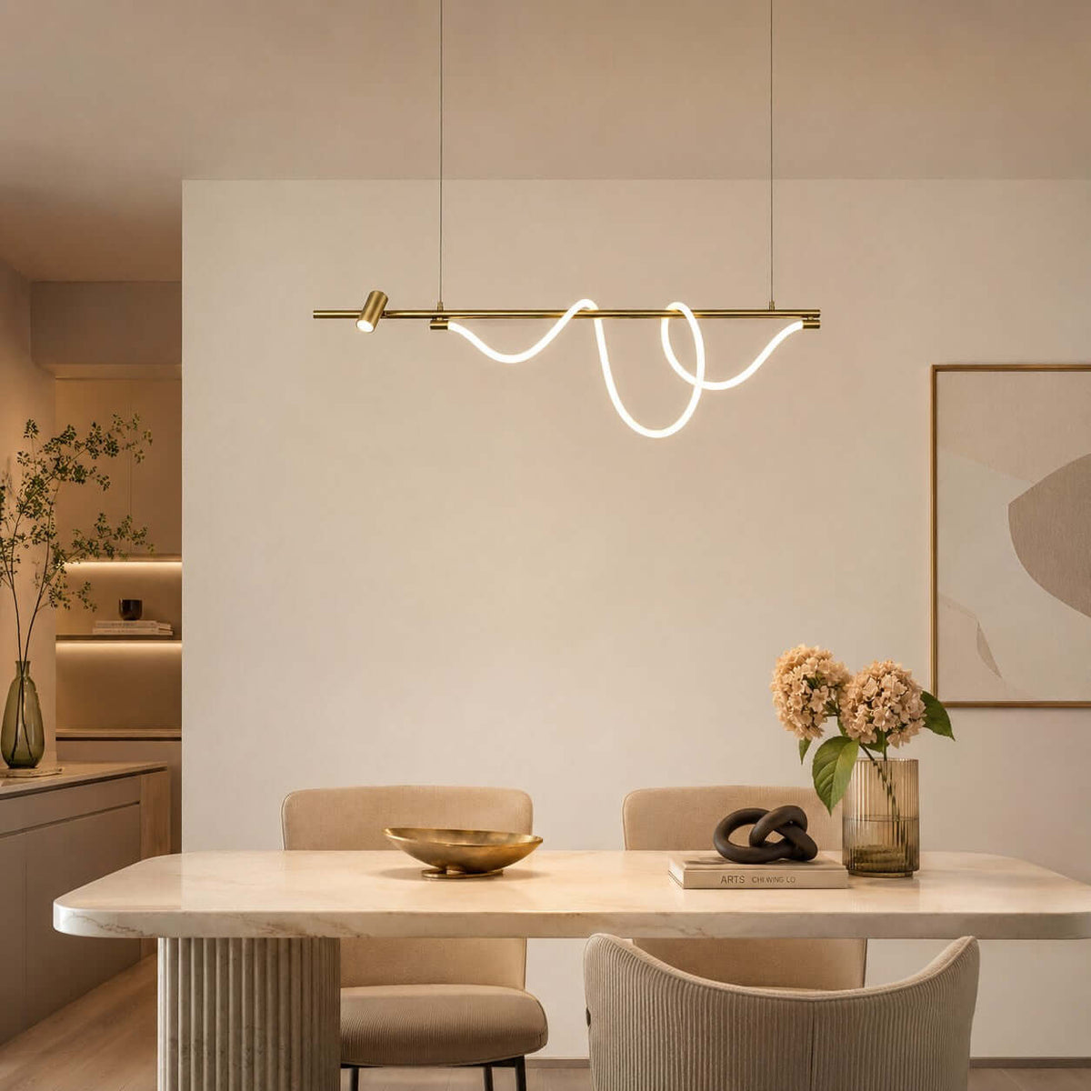 Brisa Linear Chandelier Style B