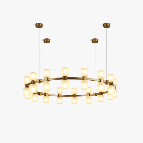 Vellune Art Deco Acrylic Dining Room Chandelier - Caldora