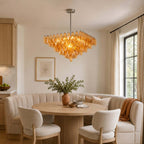 Vellune Art Deco Glass Bedroom Chandelier - Elaren