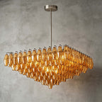 Vellune Art Deco Glass Bedroom Chandelier - Elaren
