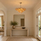 Vellune Art Deco Glass Bedroom Chandelier - Elaren