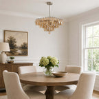 Vellune Art Deco Glass Bedroom Chandelier - Elaren