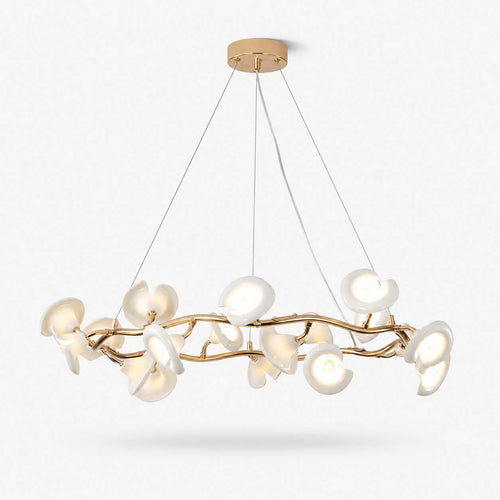 Vellune Art Deco Ceramic Living Room Chandelier - Ellery