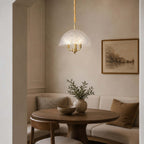 Vellune Art Deco Glass Pendant Light - Elvane