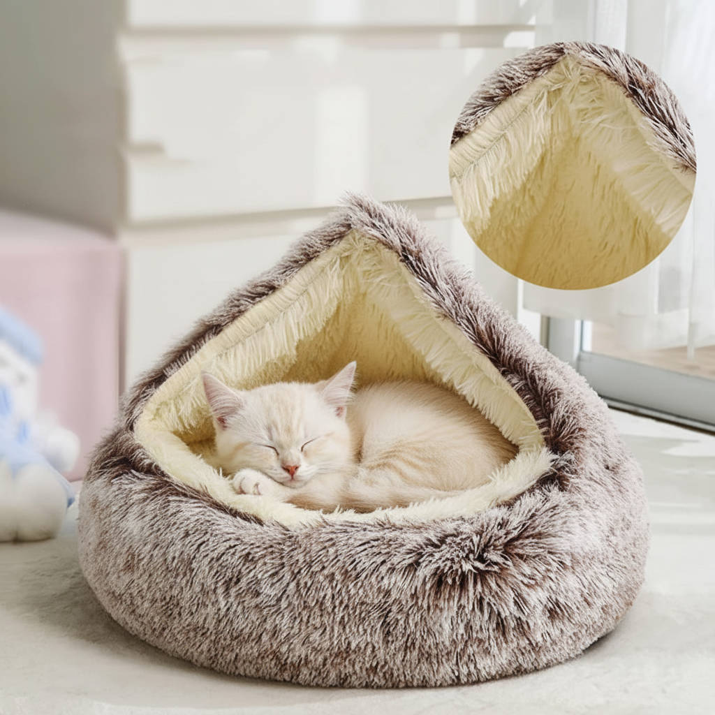 Donut Dog Bed - Round Calming Bed for Dogs and Cats