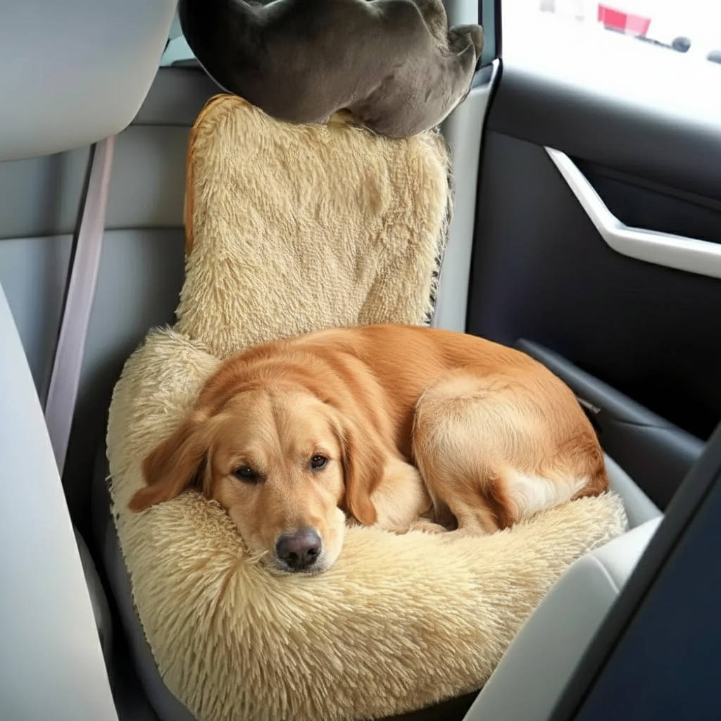 Dog Car Seat Cover Bed - Protective Back Seat Pet Bed