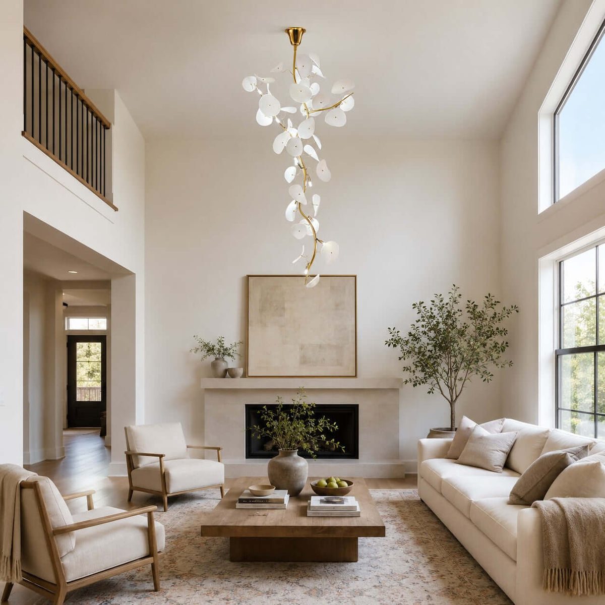 Lotus Leaf Stairs Chandelier