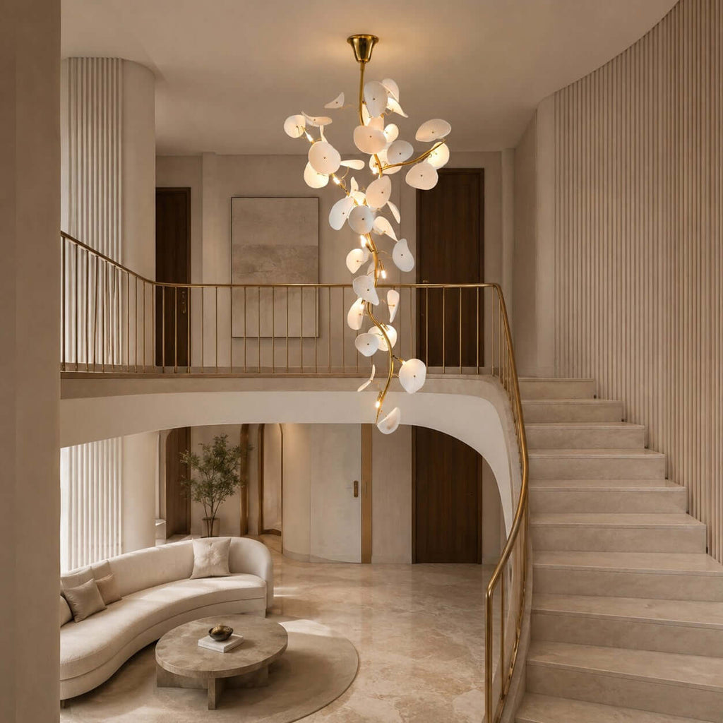Lotus Leaf Stairs Chandelier