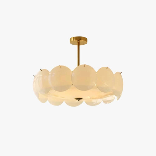 Vellune Art Deco Brass Chandelier - Lucerne Style B