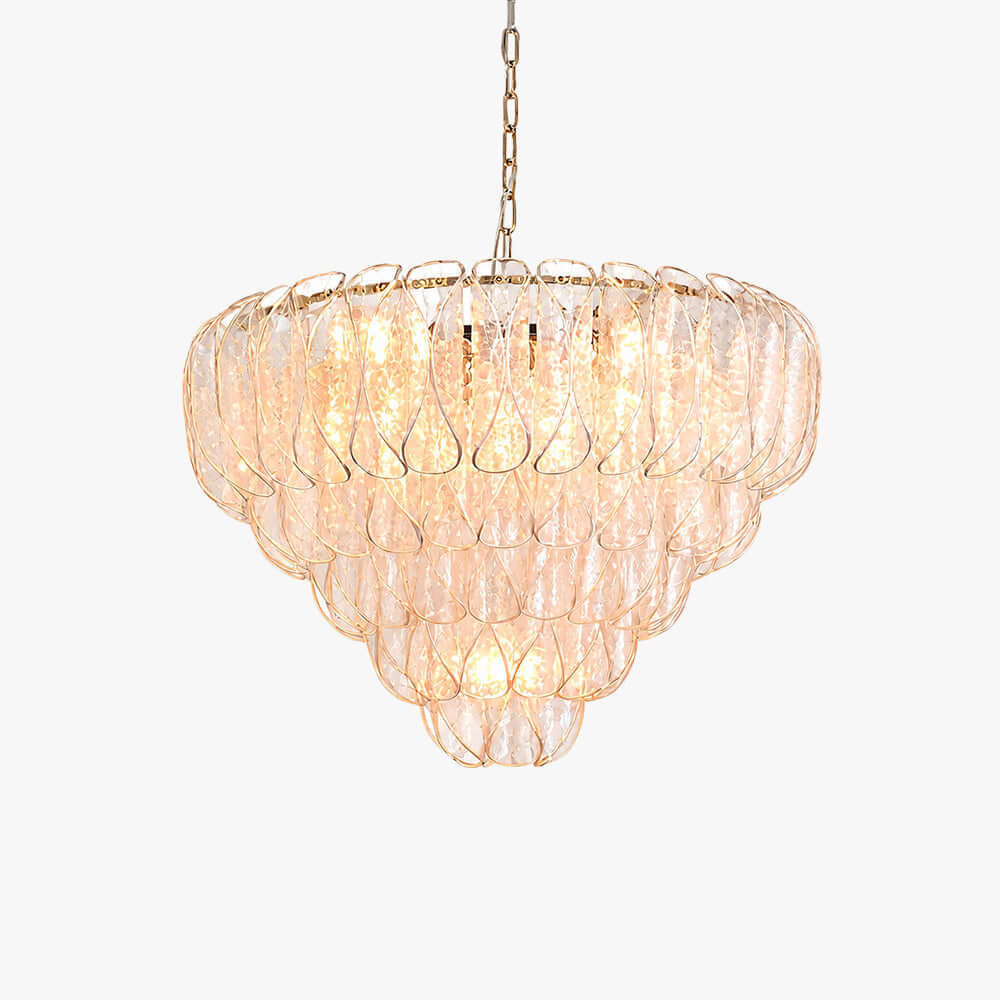 Vellune Art Deco Glass Living Room Chandelier - Lunelle