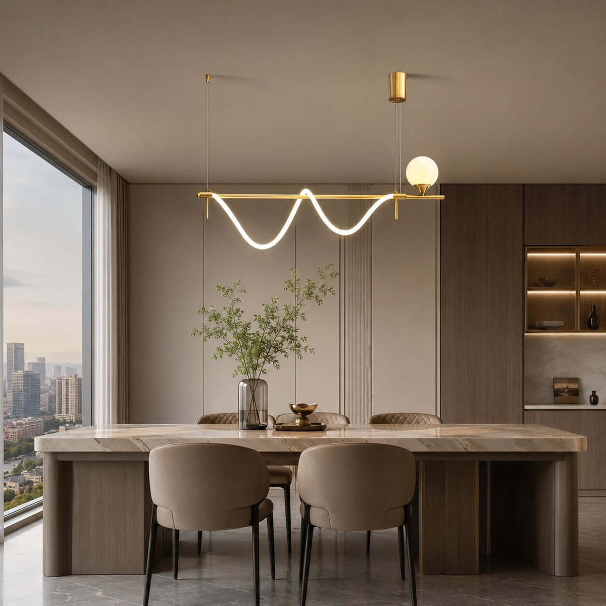 Novali Linear Chandelier