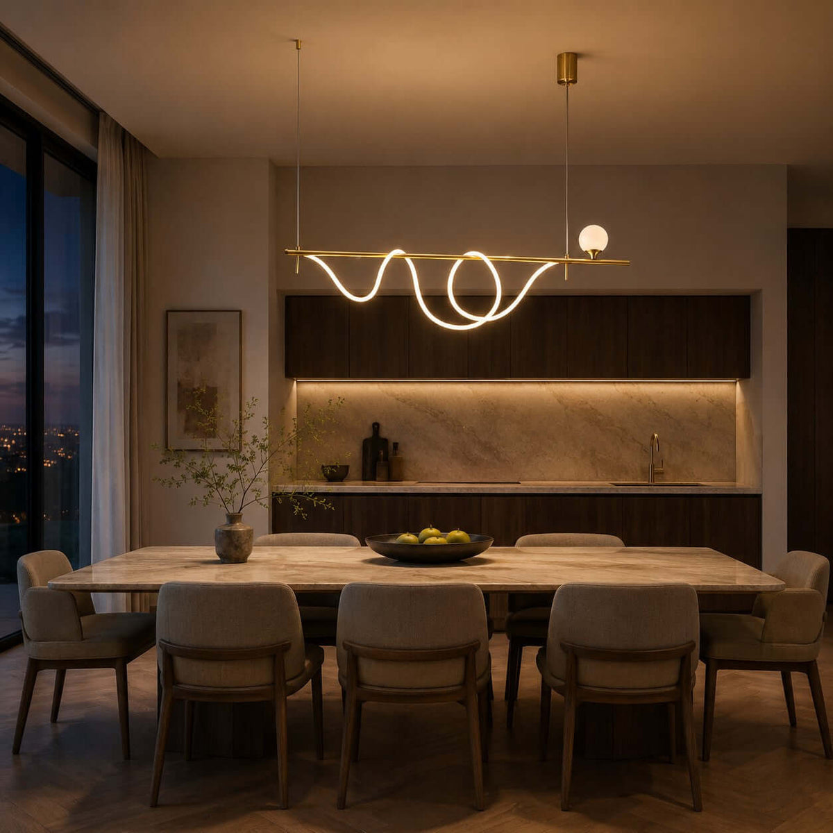 Novali Linear Chandelier
