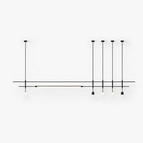 Vellune Art Deco Acrylic Linear Chandelier - Railmore