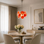 Vellune Art Deco Glass Living Room Chandelier - Rosvian