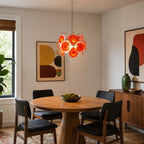Vellune Art Deco Glass Living Room Chandelier - Rosvian