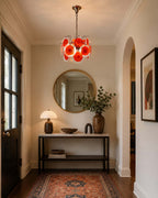 Vellune Art Deco Glass Living Room Chandelier - Rosvian