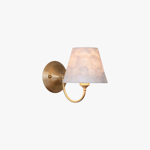 Vellune Art Deco Brass Foyer Wall Sconce - Solenne