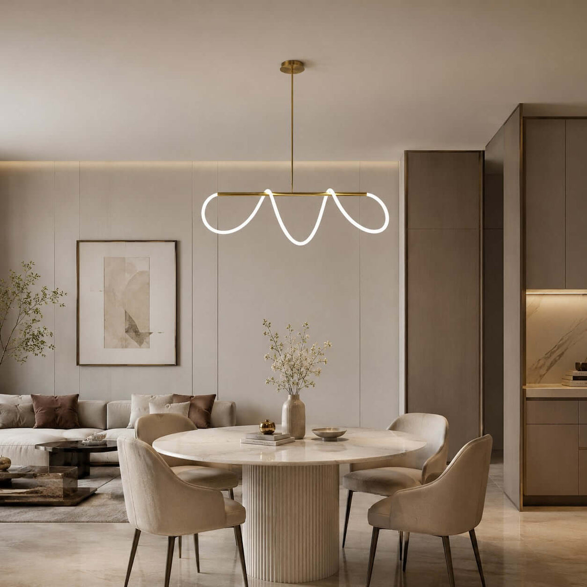 Valdis Linear Chandelier