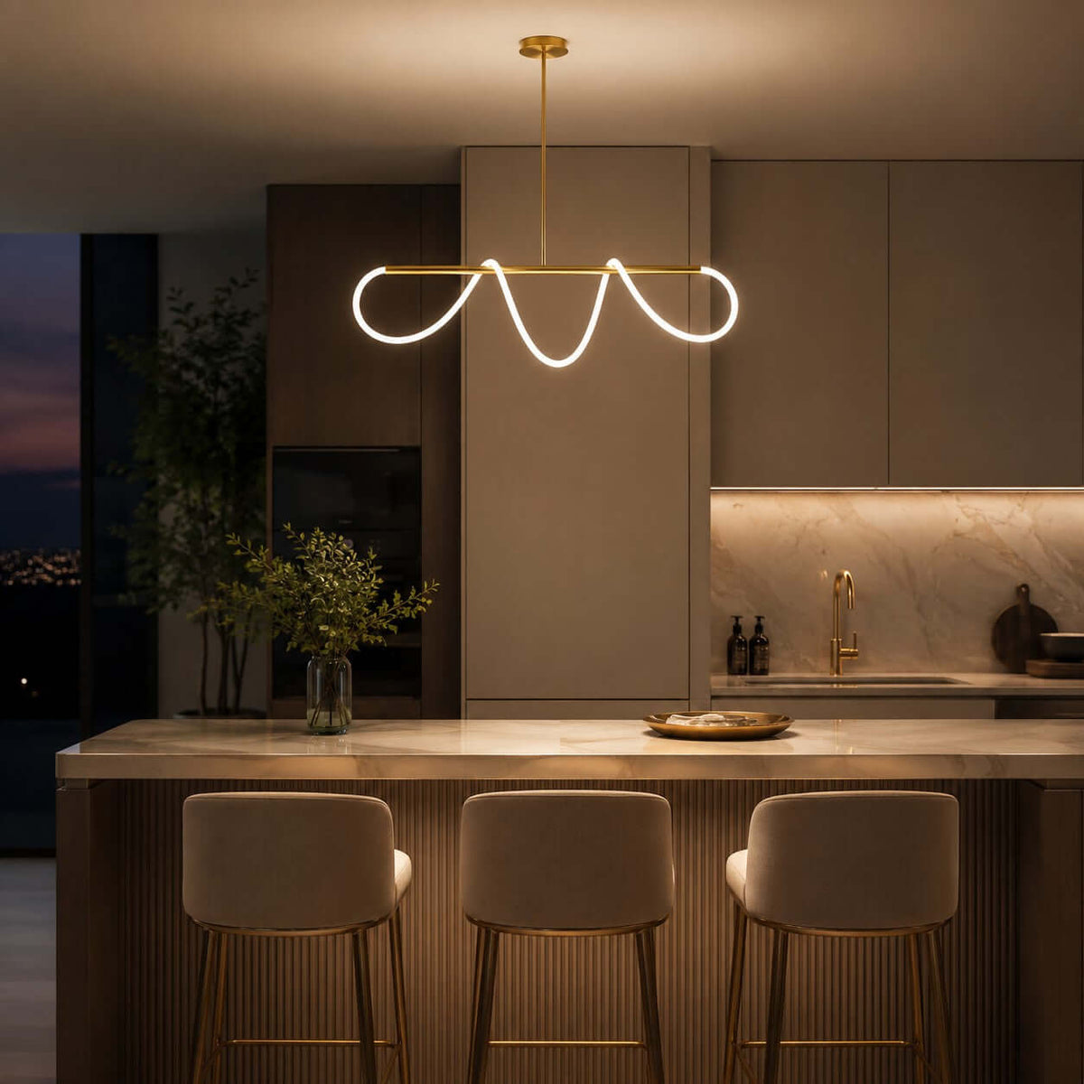 Valdis Linear Chandelier