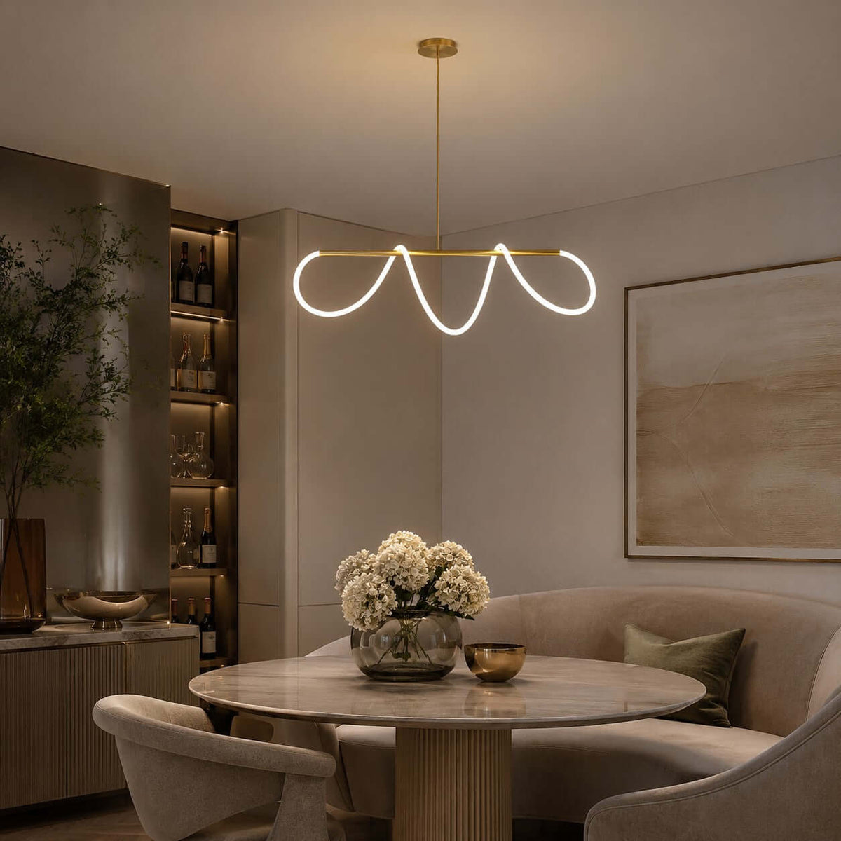 Valdis Linear Chandelier