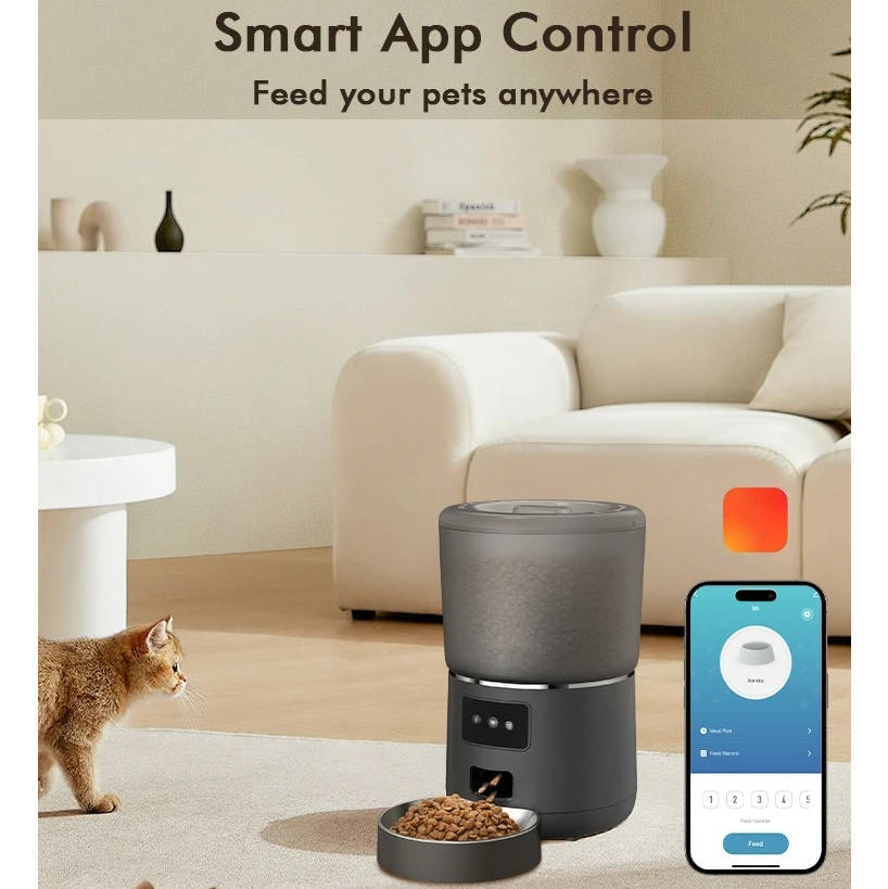 Smart Pet Feeder - Automatic Food Dispenser Cats & Dogs